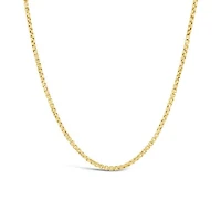 10K Yellow Gold 20" 1.35mm Round Box Chain