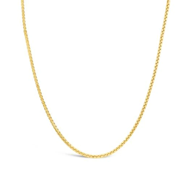 10K Yellow Gold 24" 0.90mm Box Link