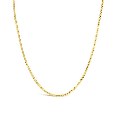 10K Yellow Gold 24" 0.90mm Box Link