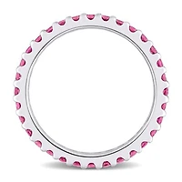 Julianna B 10K White Gold Pink Tourmaline Eternity Ring