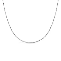 10K White Gold 18" 0.9mm Box Chain