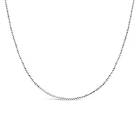 10K White Gold 16" 0.9mm Box Chain