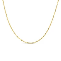 14K Yellow Gold 18" 0.8mm Box Link Chain