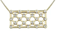 10K Yellow Gold 0.50CTW Diamond Pendant