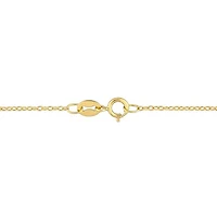 Julianna B Sterling Silver 18K Gold Plated Citrine 18" Circle Pendant