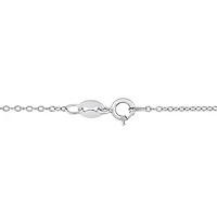Julianna B Sterling Silver Topaz 18" Graduated Open Circle Pendant