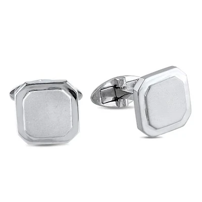 Julianna B Sterling Silver Square Cufflinks