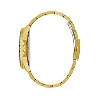 Guess Men's Stainless Steel Gold-Tone Analog Watch
