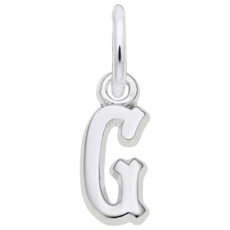 Sterling Silver Initial G Pendant