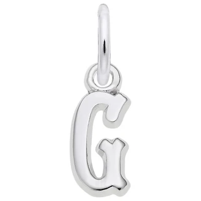 Sterling Silver Initial G Pendant