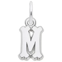 Sterling Silver Initial M Pendant