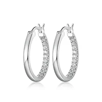 Reign Half Pave Hoops