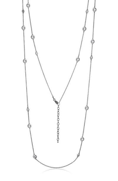 Reign Bezel Set Stations Necklace