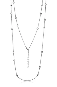 Reign Bezel Set Stations Necklace