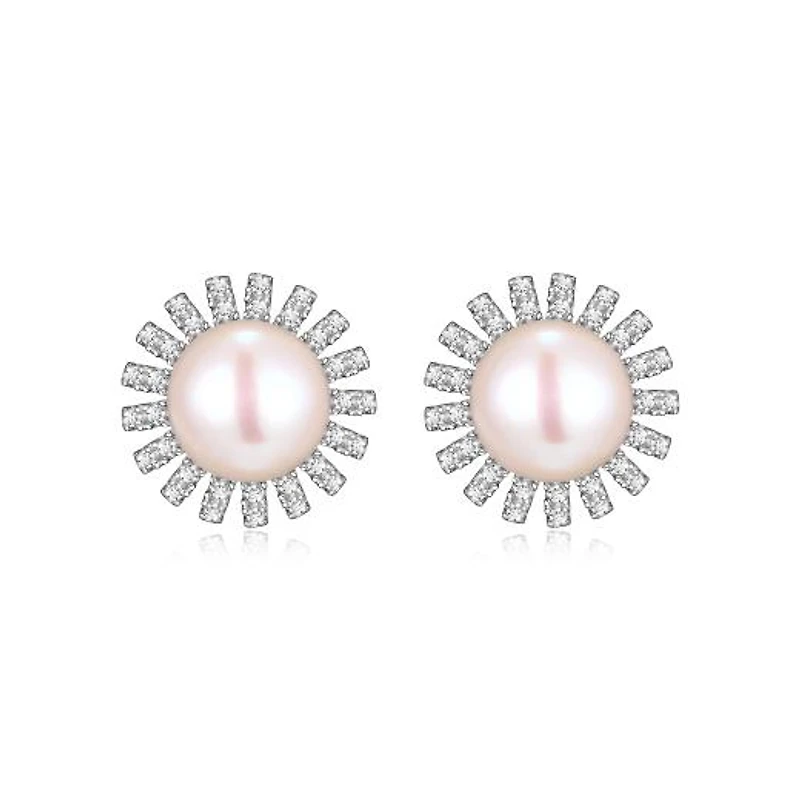 Reign Diamondlite Pearl Studs
