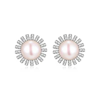 Reign Diamondlite Pearl Studs