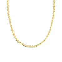 10K Yellow Gold 7.5" 2.00mm Semi Solid Diamond-Cut Franco Bracelet