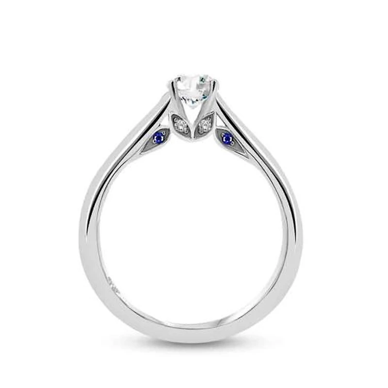 Charmed By Richard Calder 88 Facet White Gold 0.55CTW Bridal Ring