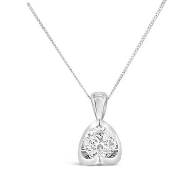 Glacier Fire 14K White Gold 1.00CT Canadian Diamond Pendant