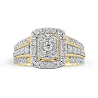 10K Yellow Gold 1.00CTW Diamond Fashion Ring
