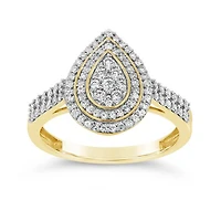 10K Yellow Gold 0.50CTW Diamond Fashion Ring