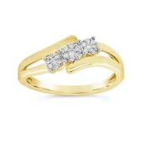 10K Yellow Gold 0.15CTW Diamond Fashion Ring