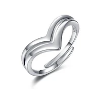 Sterling Silver Chevron Ring