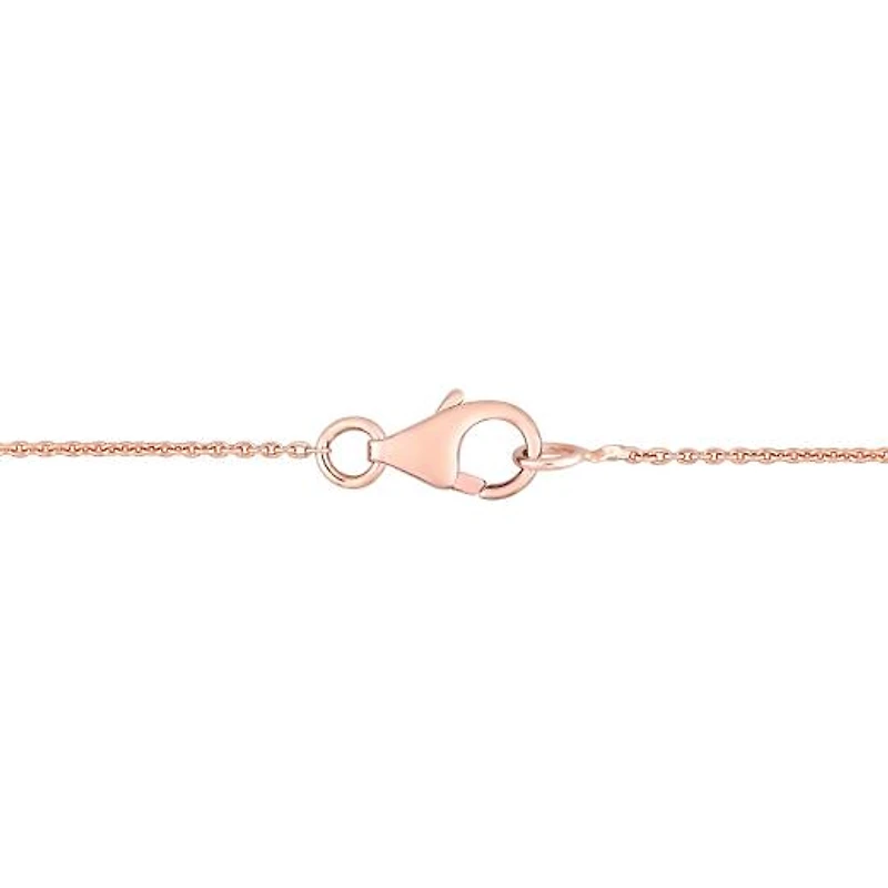 Julianna B 10K Rose Gold 0.015 CTW Diamond & Morganite Necklace