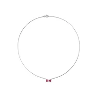 Julianna B 10K White Gold 0.015 CTW Diamond & Pink Topaz Necklace