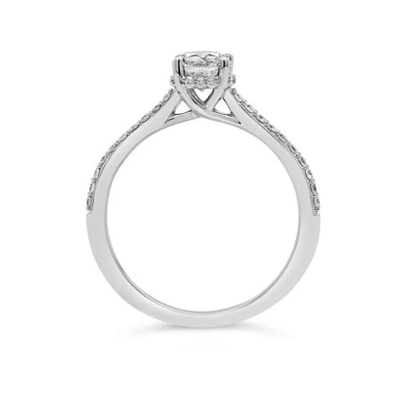 Charmed By Richard Calder 14K White Gold 0.93CTW Diamond Engagement Ring