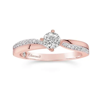 Charmed By Richard Calder 14K Rose Gold 0.58CTW Diamond Engagement Ring