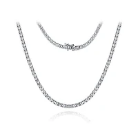 Sterling Silver 16.5" Cubic Zirconia Choker