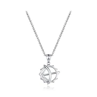 Sterling Silver 19" Bow & Arrow Pendant