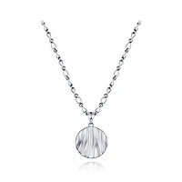 Sterling Silver 19" Medallion with Adjustable Chain