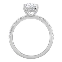 New Brilliance 14K White Gold Lab Grown 1.28CTW Oval Diamond Solitaire Ring