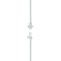 14K White Gold 7.03CTW Diamond Riviera Necklace
