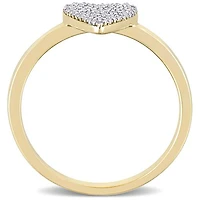 Julianna B 10K Yellow Gold 0.20CTW Diamond Heart Ring