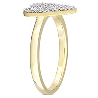 Julianna B 10K Yellow Gold 0.20CTW Diamond Heart Ring