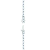 14K White Gold 5.04CTW Diamond Tennis Necklace