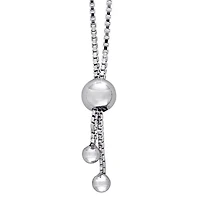 Julianna B Sterling Silver 0.24CTW Diamond Bolo Bracelet