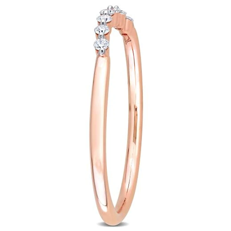 Julianna B 14K Rose Gold 0.10CTW Diamond Stackable Ring