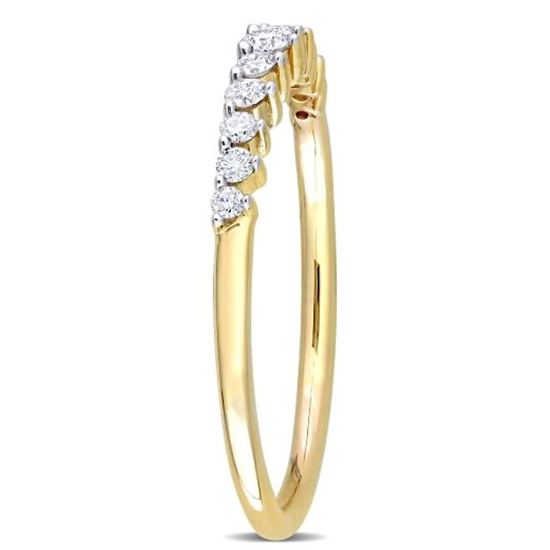 Julianna B 10K Yellow Gold 0.21CTW Diamond Stackable Ring