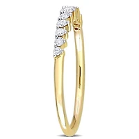 Julianna B 10K Yellow Gold 0.21CTW Diamond Stackable Ring