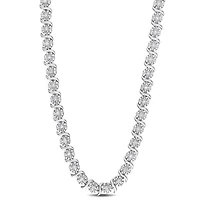 Julianna B Sterling Silver 0.52CTW Diamond Tennis Necklace