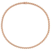 Julianna B Rose Plated Sterling Silver 0.52CTW Diamond Necklace