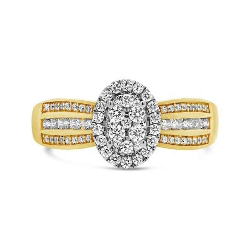 10K Yellow Gold 0.50CTW Diamond Fashion Ring