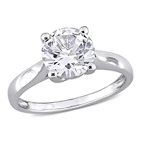Julianna B 10K White Gold Created Sapphire Ring