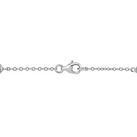 Julianna B Sterling Silver Cubic Zirconia Station Bracelet