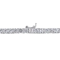 Julianna B Sterling Silver Cubic Zirconia Tennis Bracelet and Necklace Set