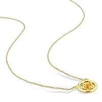 Julianna B 14K Yellow Gold Citrine Floating Necklace